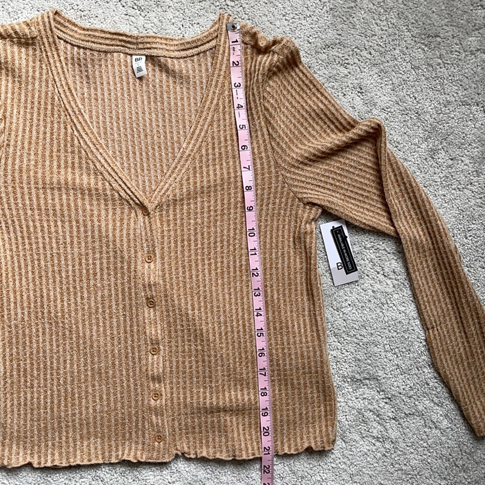 BP Ribbed Button-Up Cardigan - Picture 8 of 9